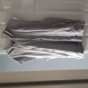 Grey hooded tank top